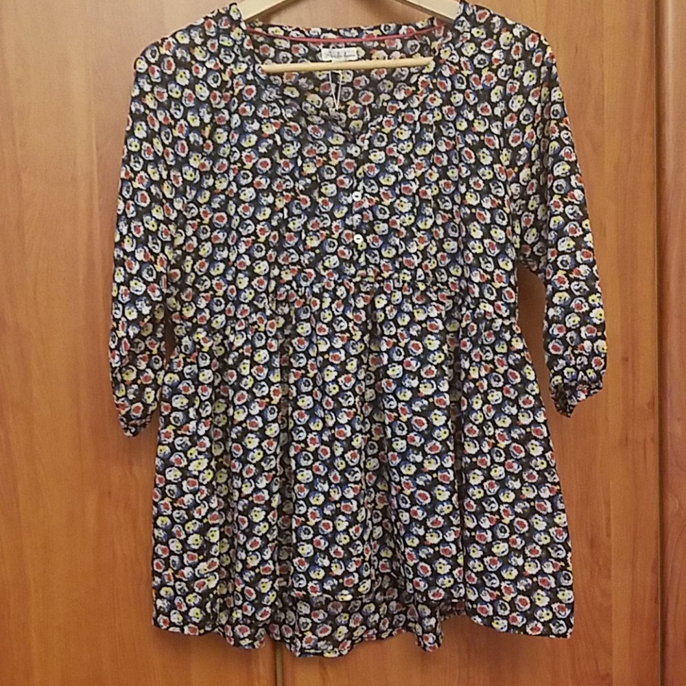 Mesh peasant shirt